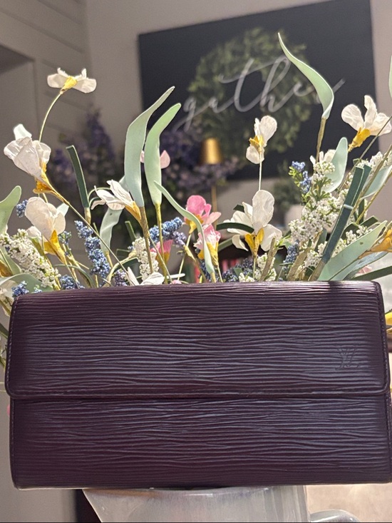 Louis Vuitton Handbags - Louis Vuitton Plum Epi Leather Wallet w/COA